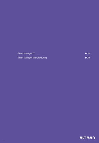 23
Team Manager IT P 24
Team Manager Manufacturing P 25
 