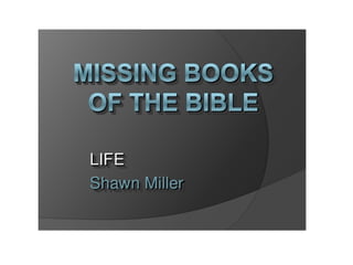 Books of the bible