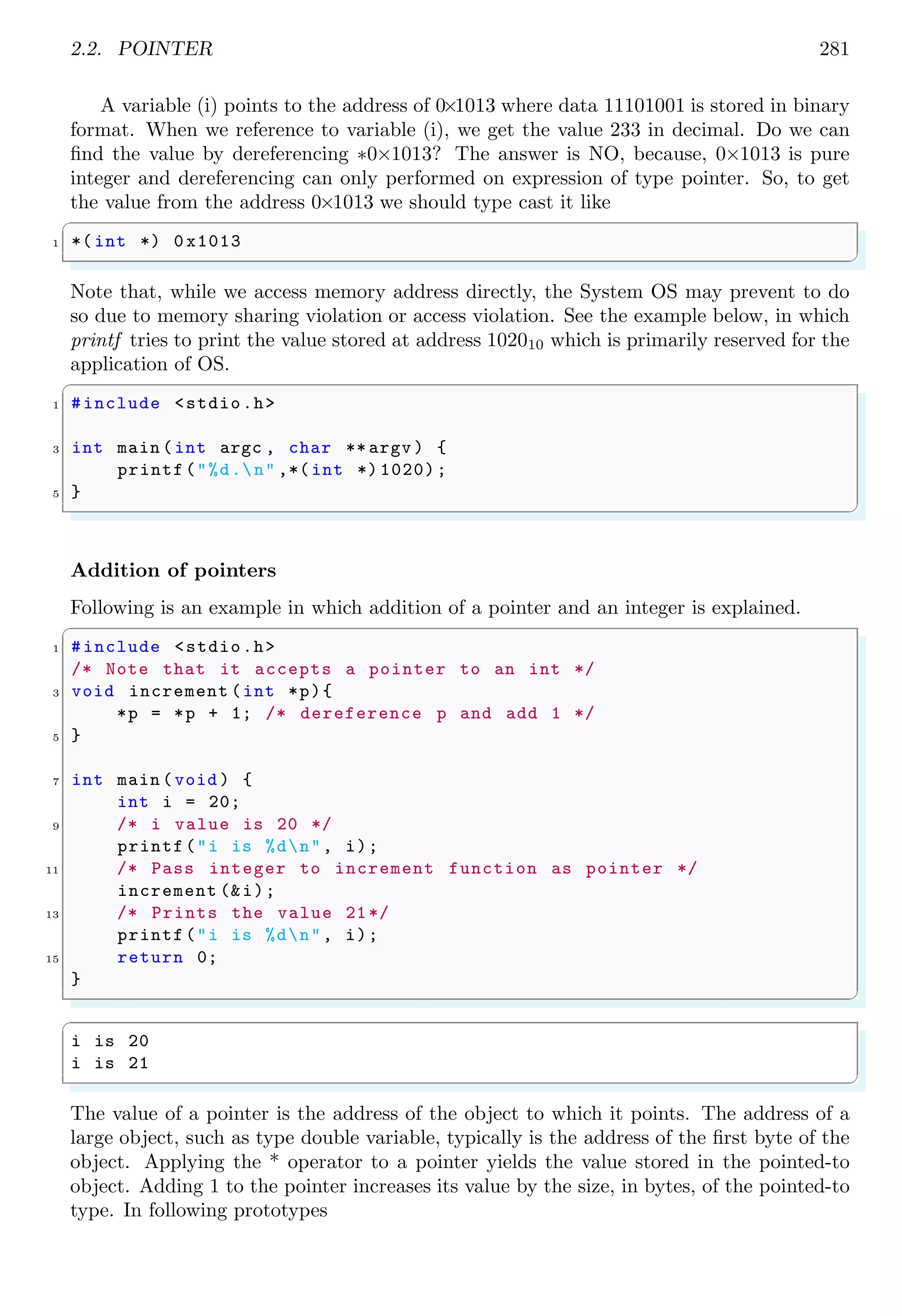 2.1. ARRAY 267
The matrix arrangement like AX = B is

a b −k
c d −l



x
y
1

 =

0
0

Here, matrix A is row arrangement of two vectors u and v. Similarly, for example, vectors
A = [1, 2, 3, 5] and B = [5, 4, 3, 2] form a matrix when these vectors are arranged vertically.
C =
 