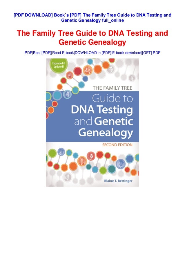 Book`s [PDF] The Family Tree Guide to DNA Testing and Genealogy