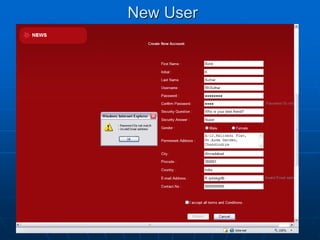 New User
 