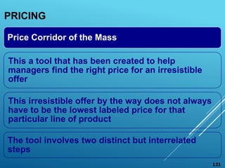 PRICING
Price Corridor of the Mass
This a tool that has been created to help
managers find the right price for an irresist...