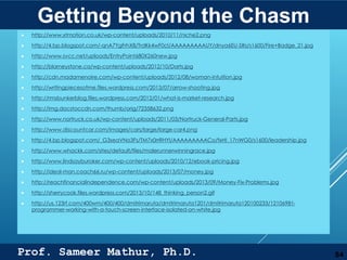 Prof. Sameer Mathur, Ph.D.
IMAGE CREDITS
 http://www.xtmotion.co.uk/wp-content/uploads/2010/11/niche2.png
 http://4.bp.blogspot.com/-qnA7YgFrhX8/TrdKk4wF0cI/AAAAAAAAAUY/dnya6EU-SRs/s1600/Fire+Badge_21.jpg
 http://www.svcc.net/uploads/EntryPoint680X260new.jpg
 http://blarneystone.ca/wp-content/uploads/2012/10/Darts.jpg
 http://cdn.madamenoire.com/wp-content/uploads/2012/08/woman-intuition.jpg
 http://writingpiecesofme.files.wordpress.com/2013/07/arrow-shooting.jpg
 http://rmsbunkerblog.files.wordpress.com/2012/01/what-is-market-research.jpg
 http://img.docstoccdn.com/thumb/orig/72358632.png
 http://www.nortruck.co.uk/wp-content/uploads/2011/03/Nortruck-General-Parts.jpg
 http://www.discountcar.com/images/cars/large/large-car4.png
 http://4.bp.blogspot.com/_G3seaVNo3Fs/TM7x0rrRHYI/AAAAAAAAACo/fxHI_17nWG0/s1600/leadership.jpg
 http://www.whackk.com/sites/default/files/malerunnerwinningrace.jpg
 http://www.lindsayburoker.com/wp-content/uploads/2010/12/ebook-pricing.jpg
 http://ideal-man.coach66.ru/wp-content/uploads/2013/07/money.jpg
 http://reachfinancialindependence.com/wp-content/uploads/2013/09/Money-Fix-Problems.jpg
 http://sherrycook.files.wordpress.com/2013/10/148_thinking_person2.gif
 http://us.123rf.com/400wm/400/400/dmitrimaruta/dmitrimaruta1201/dmitrimaruta120100233/12106981-
programmer-working-with-a-touch-screen-interface-isolated-on-white.jpg
54
Getting Beyond the Chasm
 