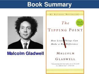 Book Summary
Malcolm Gladwell
 