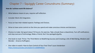 Book summary The Squiggly Career