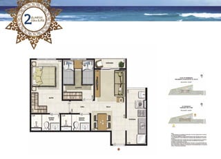 2
quartos
com suíte
 