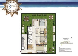 3
quartos
com suíte
 