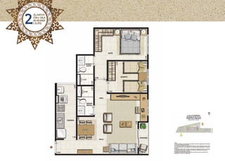2   quartos
    com sala
    ampliada
    e suíte
 