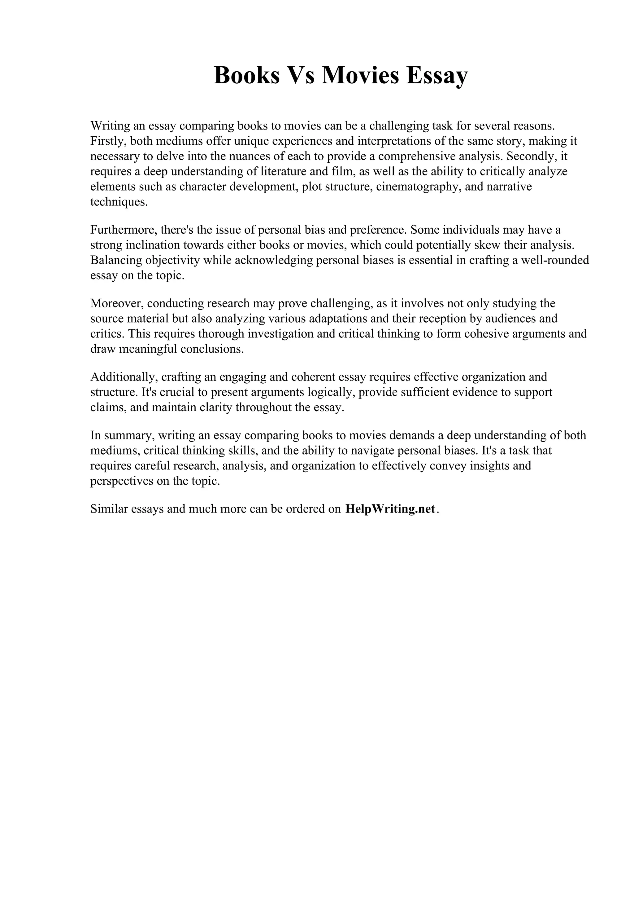 Books Vs Movies Essay.pdf