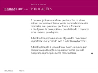 Booktailors   ApresentaçãO