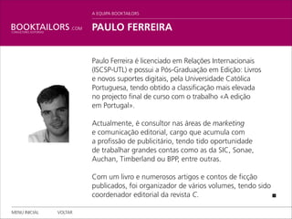 Booktailors ApresentaçãO