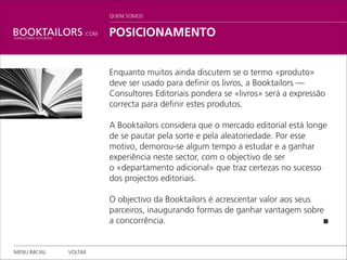 Booktailors   ApresentaçãO