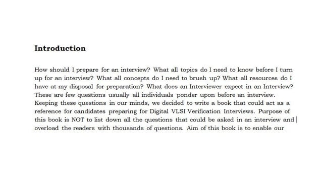 CRACKING DIGITAL VLSI VERIFICATION INTERVIEW INTERVIEW SUCCESS PDF visual data 6