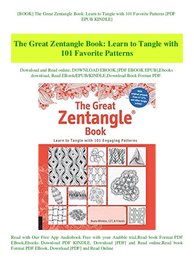 Book The Great Zentangle Book Learn To Tangle With 101 Favorite Pat