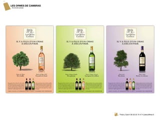 LES ORMES DE CAMBRAS
Annonces presse




                       Thierry Oziel • 06 30 25 75 47 • juletoz@free.fr
 