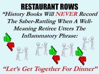 RESTAURANT ROWS
 