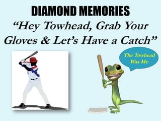 DIAMOND MEMORIES
The Towhead
Was Me
 