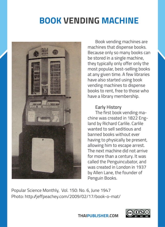 Book vending machine | PDF