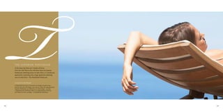 TT H E S U P E R I O R P E N T H O U S E 
At the tower top there are 5 stories of luxury. 
From the 20th floor to the 24th floor there are Superior 
Penthouses stretching across on half a floor, or 2 penthouse 
apartments connecting into a huge apartment stretching 
over an entire floor – the Presidential Penthouse. 
Le Superior Penthouse 
A l’extrémité de la tour se trouvent cinq étages de grand luxe. 
Entre le 20e et le 24e étage, vous avez au choix: des appartements 
Superior Penthouse, qui s’étend sur un demi-étage – ou bien 
2 appartements penthouse reliés à un appartement immense, 
qui s’étend sur tout un étage – le Presidential Penthouse. 
44 45 
 