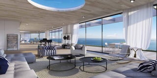 Sun light aperture above the residential space in the Presidential Penthouse (illustration) 
Percée de lumière naturelle au-dessus de l’espace d’habitation dans le Présidentielle Penthouse (illustration) 
47 
 