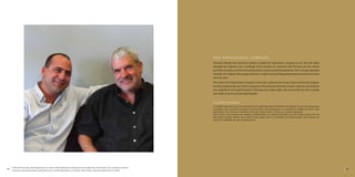 T H E PA PU S H A D O COMPA N Y 
Financial strength and economic solvency enables the Papushado Company to turn the real estate 
development segment into a challenge which provides its customers with the best and the utmost 
and think and plan out of the box and provide a unique residential experience. The Company operates 
honestly and reliably while paying attention to detail and providing professional and personal service 
over the years. 
The credo of the Papushado Company is that each customer has its own choice and for this purpose, 
the best professionals are hired to respond to the particular demands of each customer and build for 
you magnificent and original projects. Planning each project takes into account the fact that a quality 
real estate must be economically feasible. 
La société Papushado 
La société Papushado jouit d’une réputation de solidité financière de fiabilité et d’intégrité; en tant qu’entrepreneur 
immobilier, cela lui permet de relever de grands défis, afin de proposer à sa clientèle les meilleurs produits. Chez 
Papushado, nous sommes considérons que que chaque client a a droit à un choix personnalisé. 
Dans ce but, nous recrutons les meilleurs professionnels, qui sauront répondre à vos demandes, jusque dans les 
plus petits moindres détails, pour réaliser votre projet. Dans la conception de chaque projet, nous prenons en 
compte la rentabilité de votre investissement. 
At the left hand side, Aviad Papushado, the owner of the Papushado company and on the right side, Shuki Sharon, The Company’s chairman 
A gauche, Aviad Papushado, propriétaire de la société Papushado, et à droite, Shuki Sharon, directeur général de la société 
74 75 
 