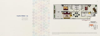 3837
O terraço é área comum do edifício, de uso e gozo exclusivo do proprietário da unidade 102, conforme previsto na convenção de condomínio. Esta é uma planta provisória sujeita à alteração sem aviso prévio.
O projeto poderá sofrer modificações decorrentes das posturas municipais, concessionárias e do próprio local. A planta não apresenta localização de pilares e prumadas de instalações. As áreas descritas
são referentes às áreas privativas de cada unidade. Essas áreas privativas representam as áreas dos compartimentos somados às suas áreas de paredes. As cotas são dimensões de eixo a eixo de paredes
do estudo de layout apresentado.
16,68 m²
Planta padrão
Sala 2 quartos
planta térreo - 102
BS”DBS”D
 