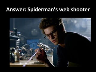 Answer: Spiderman’s web shooter
 