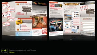 print
web
Création d’une plaquette "plis roulés" 3 volets
Yallingup
recto verso