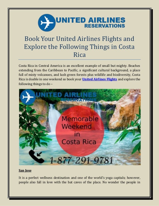 Book Your United Airlines Flights and Explore the Following Things in…