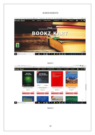 e-commerce web development project report (Bookz report) | PDF