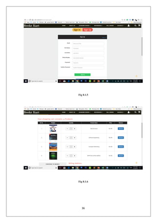 e-commerce web development project report (Bookz report) | PDF