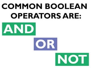 Boolean Operators | PPT