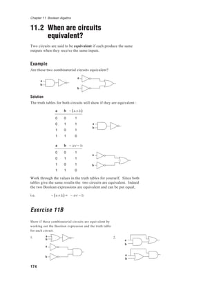 Boolean algebra | PDF