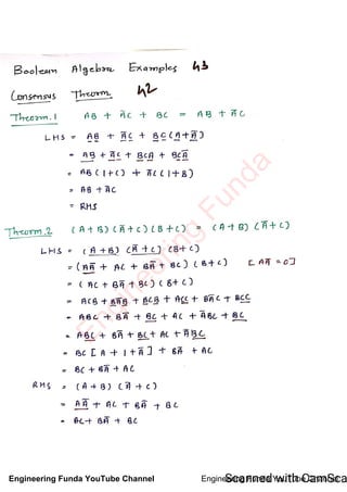 Boolean Algebra Examples