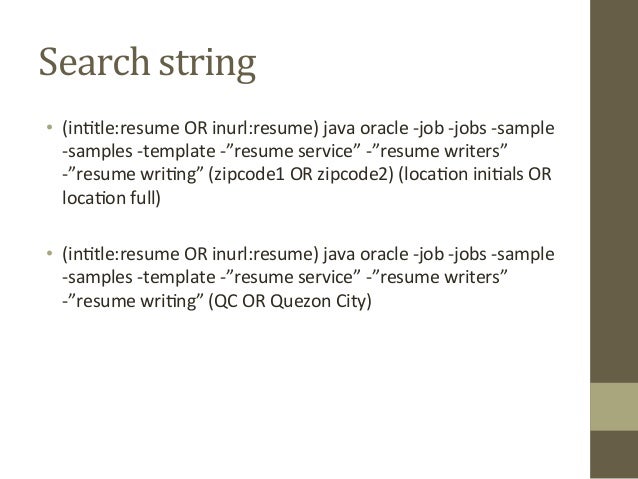google resume search