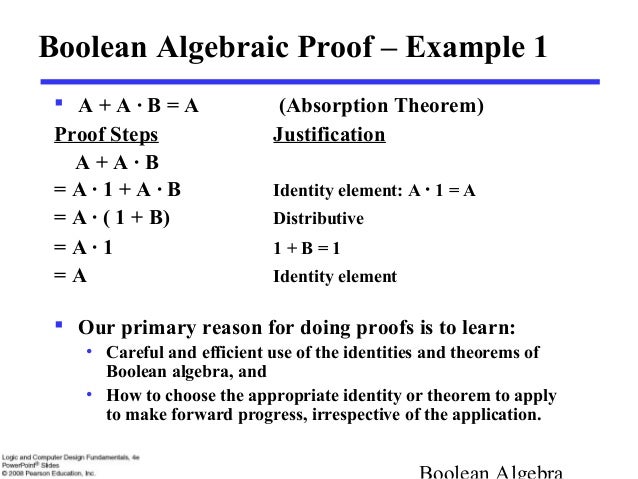 boolean algebra in a oplc