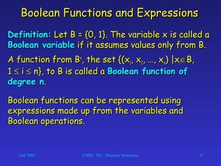 Boolean algebra | PPT