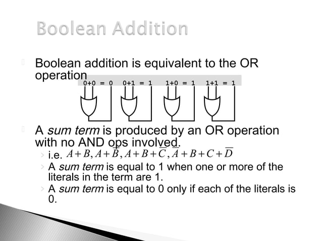Boolean algebra | PPT