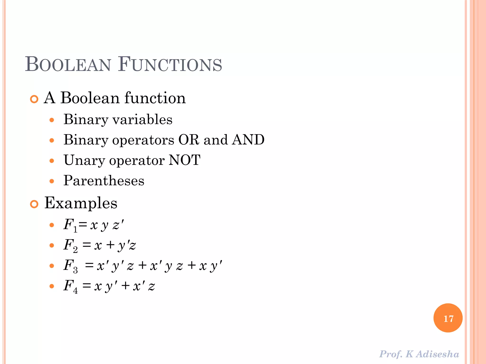 Boolean algebra and Logic gates | PDF