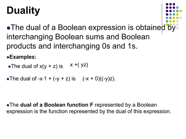 BOOLEAN ALGEBRA.ppt | Programming Languages | Computing