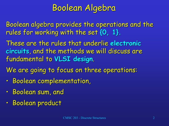 BooleanAlgebra.ppt
