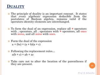 Boolean algebra and logic gates | PDF