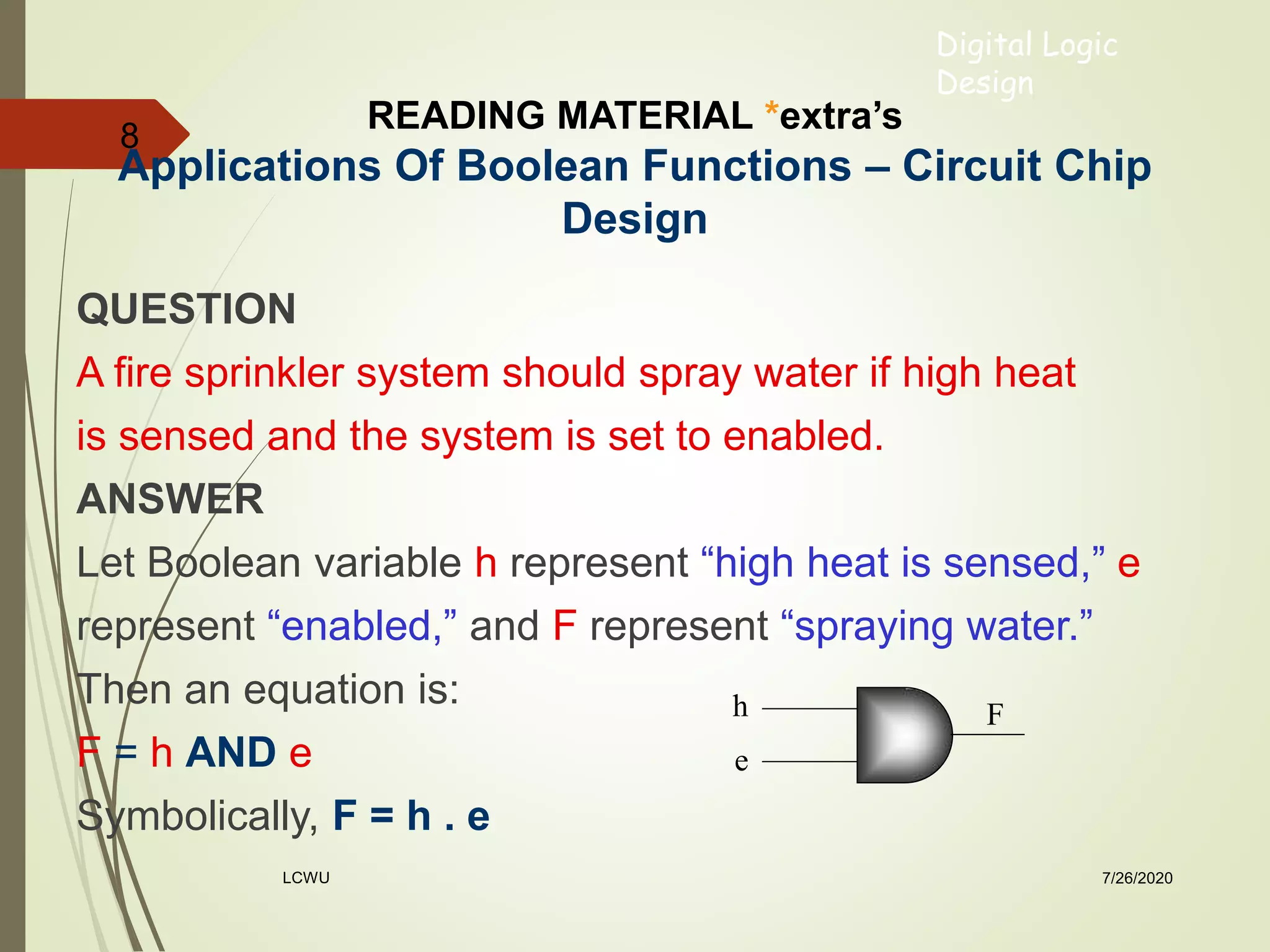 Boolean algebra and logic gates | PPT