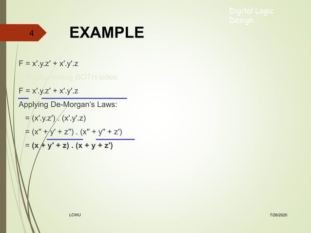 Boolean algebra and logic gates | PPT