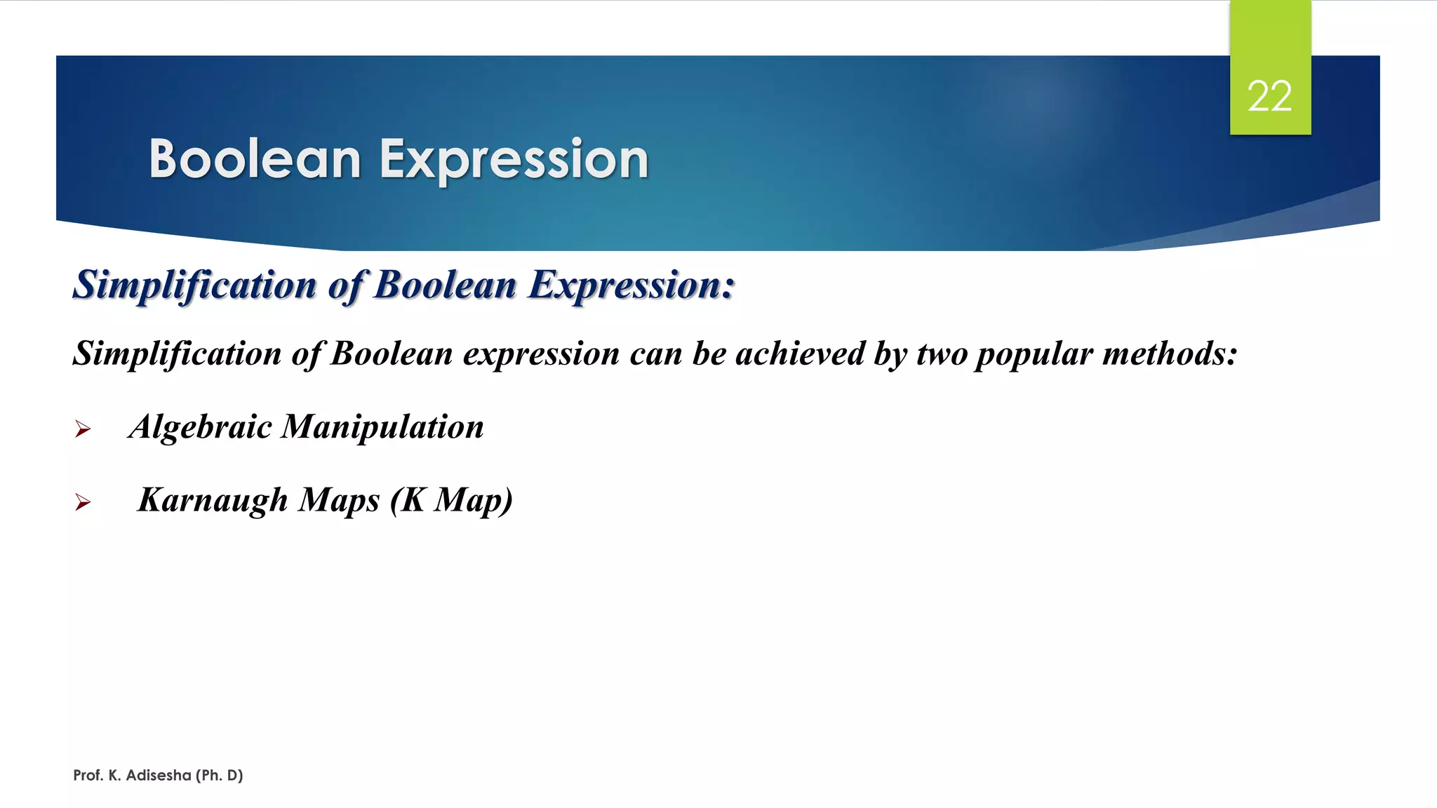 Boolean algebra & logic gates | PDF