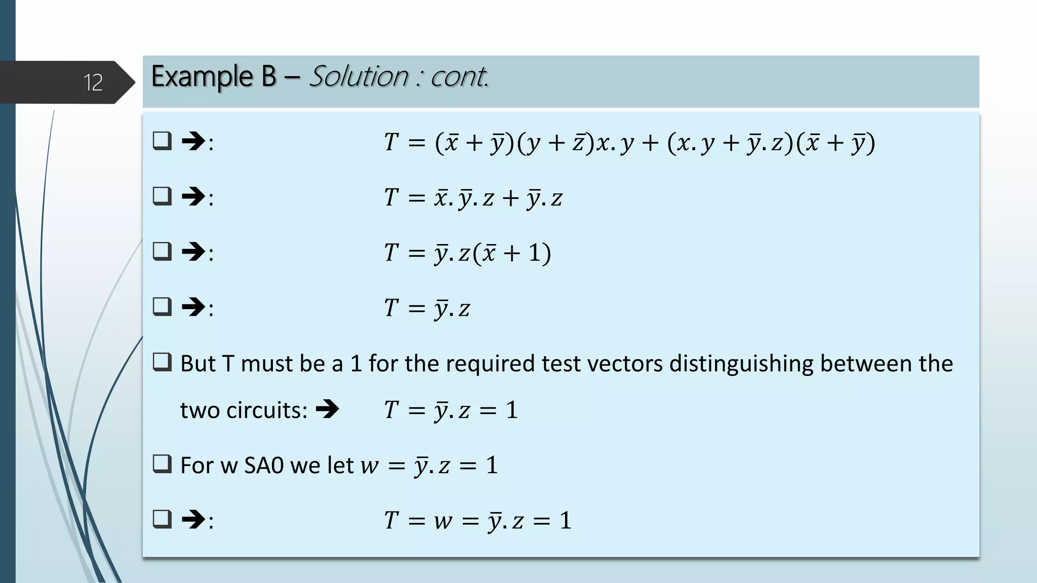 Boolean difference examples | PPTX | Physics | Science
