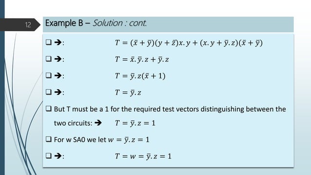 Boolean difference examples | PPTX | Physics | Science