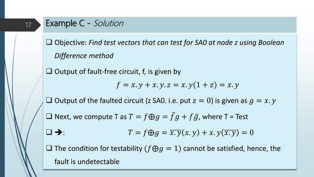 Boolean difference examples | PPTX | Physics | Science