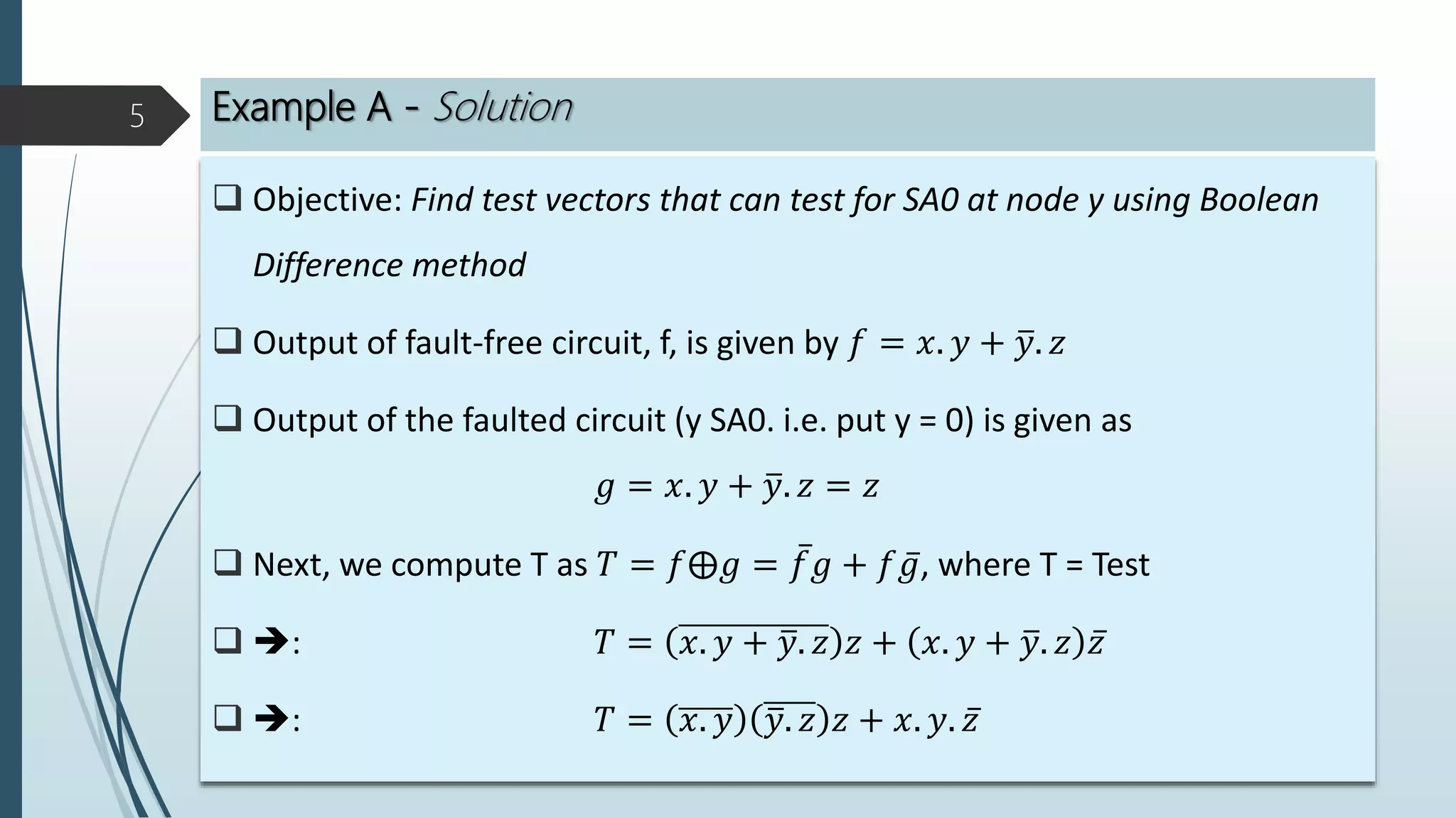 Boolean difference examples | PPT