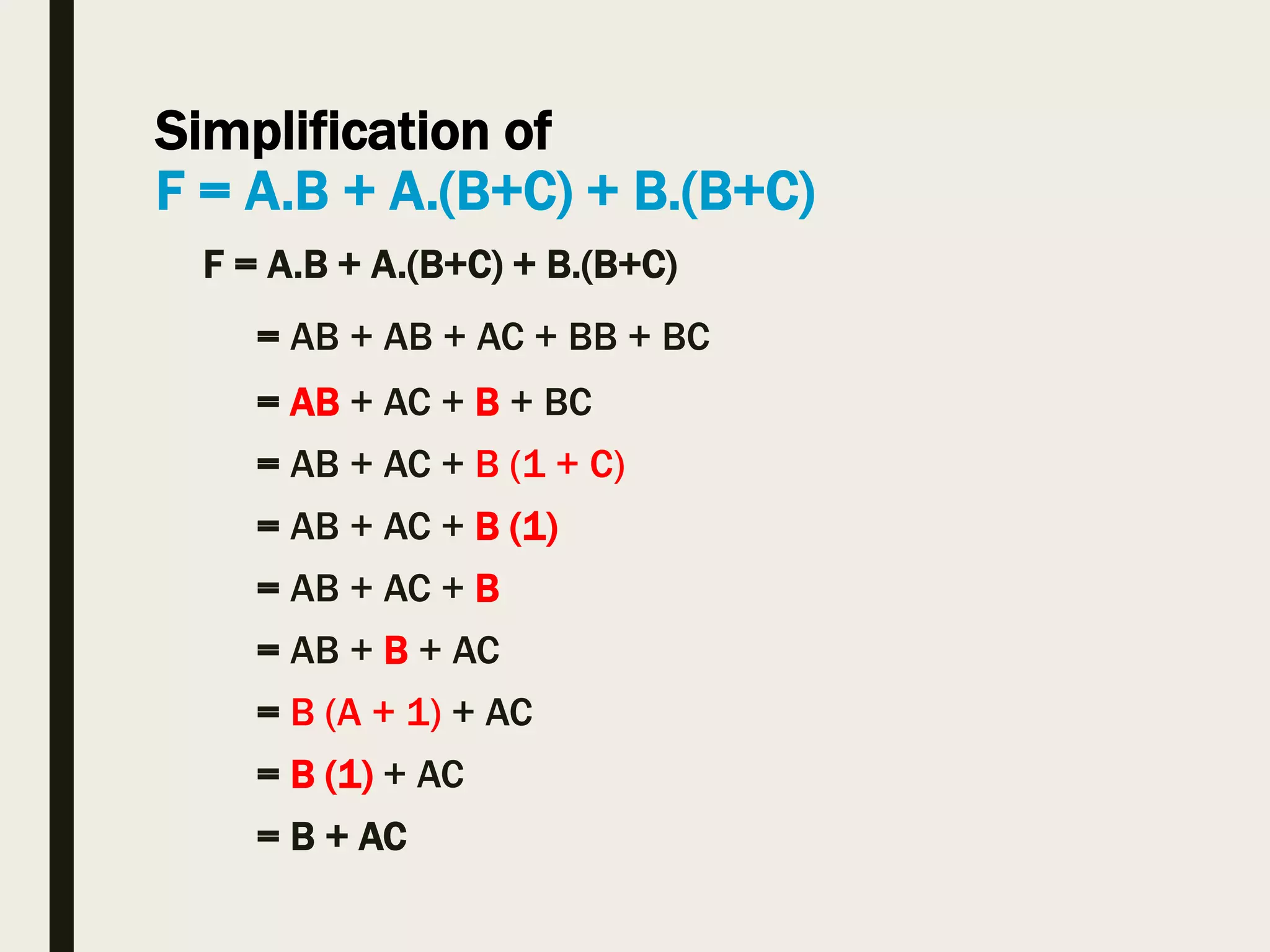 Boolean functions | PPT